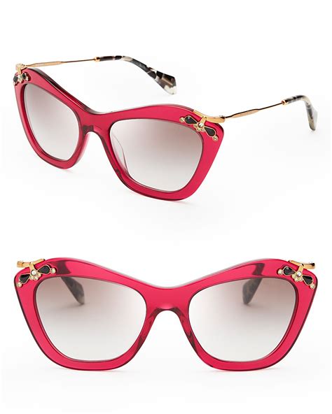 miu miu cut-off cat-eye fashion glasses|Miu Miu VMU03U Cat Eye Glasses .